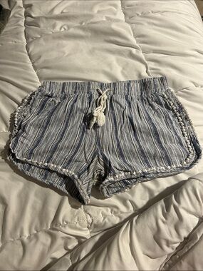Striped Linen Shorts